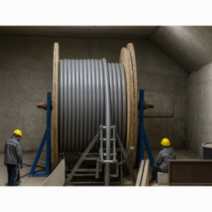 Угловой кабельный ролик для кабелей 120 мм